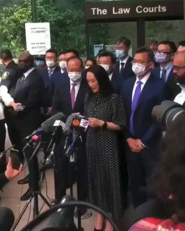孟晚舟获释发表讲话