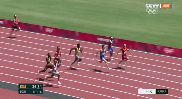 中国男女队晋级4x100米接力决赛