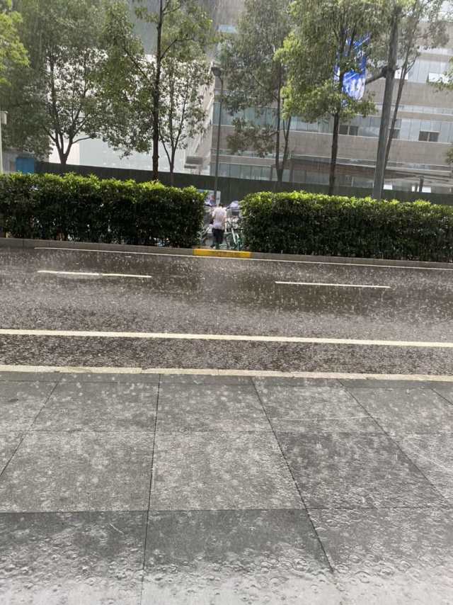 成都下暴雨了你那雨大吗